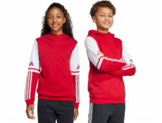 Adidas Dětská mikina s kapucí Squadra 25, červená, JD4805, 164 cm
