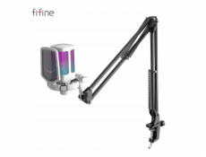 Fifine Microphone Q6TW USB studiový kondenzátorový mikrofon bílý