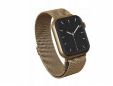 Burga Kovový síťovaný řemínek pro Apple Watch 38/40 mm (zlatý)
