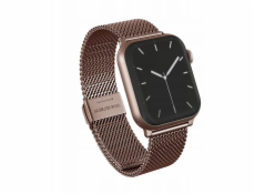 Swissten BURGA Metal Mesh Elegance pro Apple Watch 38/40 mm (růžové zlato)