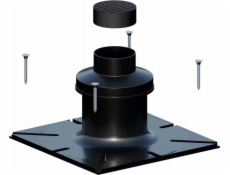 Ricom PLOCHÁ STŘEŠNÍ DESKA PP DN80 S DEFLEKTOREM