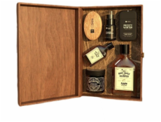 HiSkin Gentleman Klasická sada sprchového gelu a šamponu na vlasy a vousy 3v1 Jablko 330ml + sprchový gel a šampon Whisky