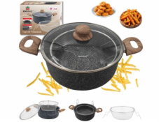 KingHoff Mramorový hrnec s fritovacím košem KH-1985 4L