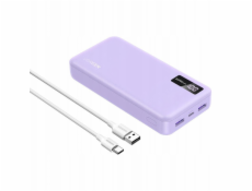 Ugreen Powerbanka PB312 20000mAh 2xUSB-A, USB-C 20W fialová