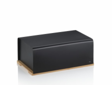 Chlebník Kiril kovový černý 38,0x23,0x16,0cm KL-17891