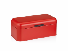 Chlebník Frisca kov, červená 42,5x22,5x17,5 cm KL-12842