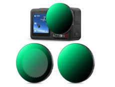 K&F Sada 2x nastavitelných šedých filtrů Nd2-32 + Nd32-512 pro Dji Osmo Action 3 4 5 Pro / Sku.2359