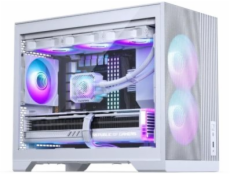 Phanteks XT M3 PC skříň, mini skříň, mATX, RGB, tvrzené sklo - včetně 3x 120mm levého panelu, bílá