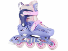 Nils Extreme Rekreační nastavitelné kolečkové brusle NA13102 fialové, velikost 26-29