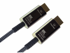 PremiumCord Ultra High Speed HDMI 2.1 optický fiber kabel 8K@60Hz,zlacené 30m