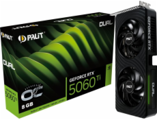 Palit Grafická karta GeForce RTX 5060 TI DUAL OC 8GB GDDR7 128bit 3DP/HDMI