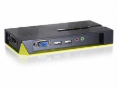 LevelOne 4-Port USB KVM Switch with Audio (Black Edition) - vrátane káblov