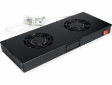 Roline ROLINE Dachluftereinheit 48,26 cm 19Zoll 2 Lufter Thermostat černý