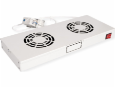 Roline ROLINE Dachluftereinheit 48,26cm 19Zoll 2 Lufter Thermostat šedý