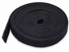 StarTech Organizer Černá páska na suchý zip, šířka 12,7 mm, řezatelná, opakovaně použitelná kabelová stahovací páska se suchým zipem, role