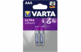 1x2 Varta Professional Lithium Micro AAA LR 03