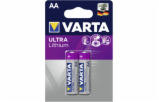 1x2 Varta Professional Lithium Mignon AA LR 6