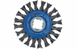 Bosch X-LOCK knotted Wire Wheel heavy 115mm, 0.5mm Wire