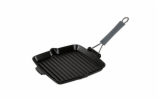 Staub indukcna gril panvica quadratisch 24x24cm cierna