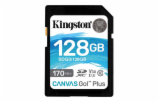 Kingston 128GB SecureDigital Canvas Go! Plus (SDXC) Card, 170R 90W Class 10 UHS-I U3 V30