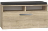 Topeshop RIVA botník SONOMA shoe organizer Closed Oak