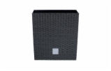 PROSPERPLAST RATO LOW Kvetináč 17x17x17 cm ratan antracit