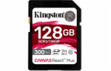 Kingston 128GB Canvas React Plus SDXC UHS-II 300R/260W U3 V90 for Full HD/4K/8K