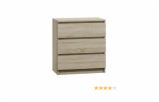 Topeshop M3 SONOMA chest of drawers