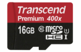 Transcend microSDHC         16GB Class 10 UHS-I 400X