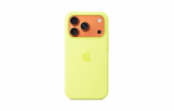 iPhone 17 Pro Silicone Case with MS – Neon Yellow